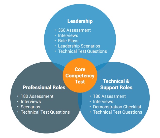 infographic about job roles and employee assessments